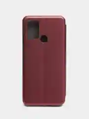 Бордовый чехол-книжка для Huawei Y8P, Y6P