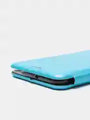 Голубой чехол-книжка для Realme C11 (2020), C12, C35