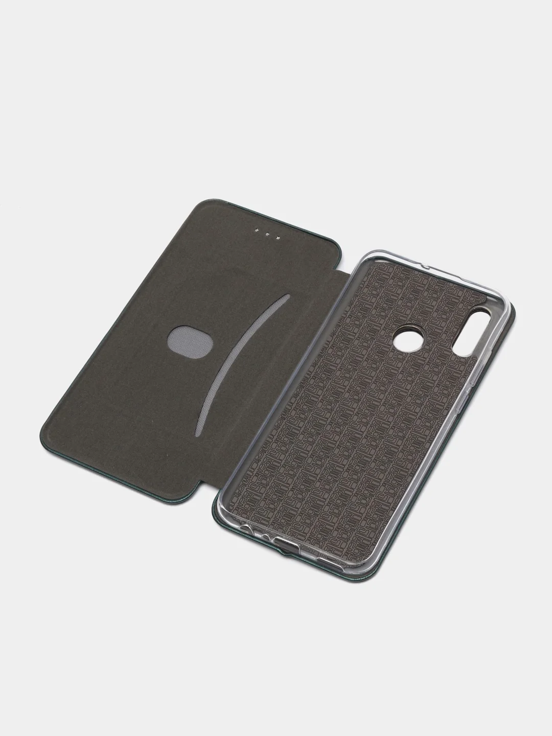 Зеленый чехол-книжка для Realme C11 (2020), C12, C35
