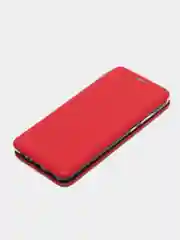 Красный чехол-книжка для Realme C11 (2020), C12, C35