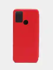 Красный чехол-книжка для Realme C11 (2020), C12, C35