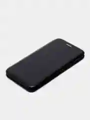 Черный чехол-книжка для Realme C11 (2020), C12, C35