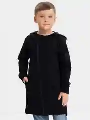 Черный толстовка удлиненная Mini Maxi с капюшоном