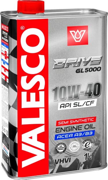 Масло VALESCO DRIVE GL 5000 10/40 API SL/CF п/синтетическое 1 л