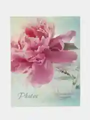Мятный фотоальбом 100 фото, 10х15, "Цветы", твёрдая обложка