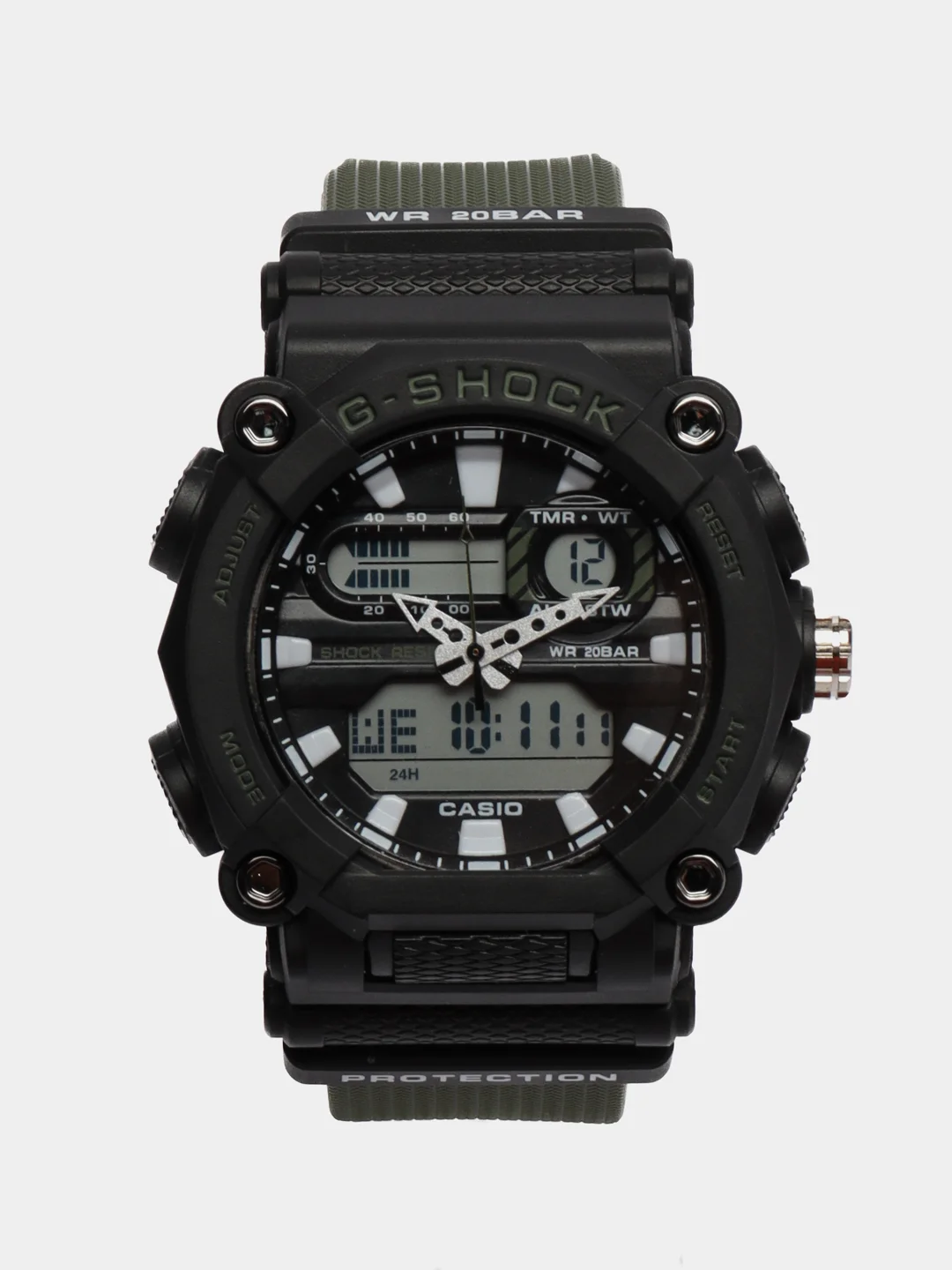 Лесной зеленый наручные военные электронные мужские часы Casio G-Shock