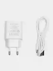 Белый быстрая зарядка micro BA72A Spring QC3.0, набор с кабелем Micro-USB, СЗУ, быстрая зарядка