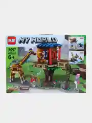 Оранжевый конструктор майнкрафт, дом на дереве, деревня Minecraft, дракон, остров сокровищ, крепость