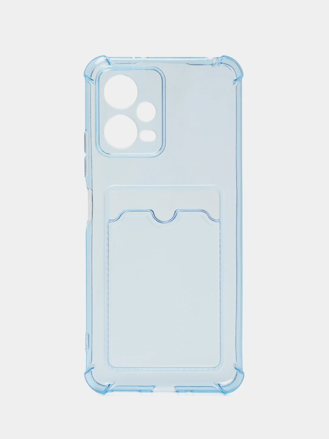 Светло-синий чехол для Xiaomi POCO X5 5G (Сяоми Поко Х5 5 Джи), с карманом для карт