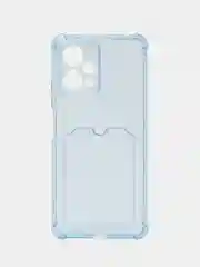 Светло-синий чехол для Xiaomi POCO X5 5G (Сяоми Поко Х5 5 Джи), с карманом для карт