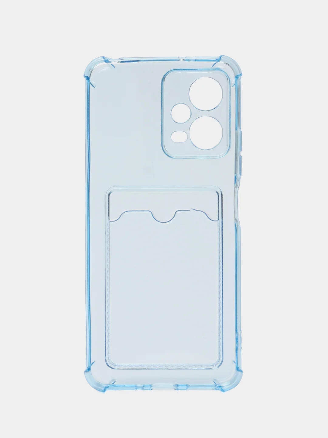 Светло-синий чехол для Xiaomi POCO X5 5G (Сяоми Поко Х5 5 Джи), с карманом для карт