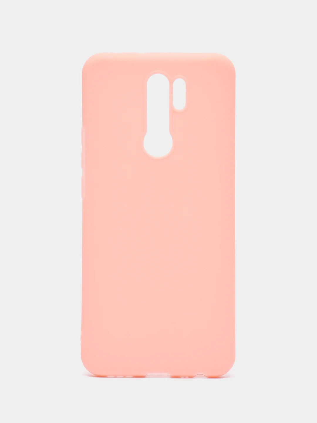 Коралловый меланж чехол силиконовый для Xiaomi Redmi 9, накладка, бампер черный LuxCase