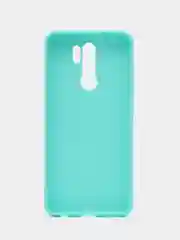 Бирюзовый чехол силиконовый для Xiaomi Redmi 9, накладка, бампер черный LuxCase