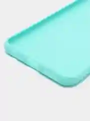 Бирюзовый чехол силиконовый для Xiaomi Redmi 9, накладка, бампер черный LuxCase