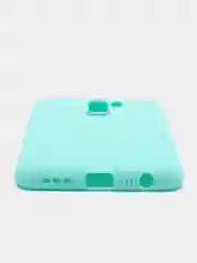 Бирюзовый чехол силиконовый для Xiaomi Redmi 9, накладка, бампер черный LuxCase