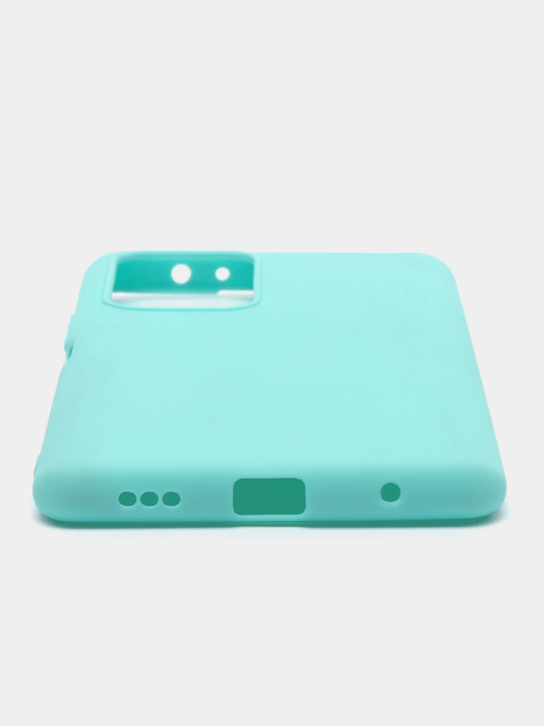 Бирюзовый чехол силиконовый для Xiaomi Redmi Note 10 Pro бампер черный LuxCase