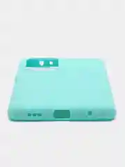 Бирюзовый чехол силиконовый для Xiaomi Redmi Note 10 Pro бампер черный LuxCase