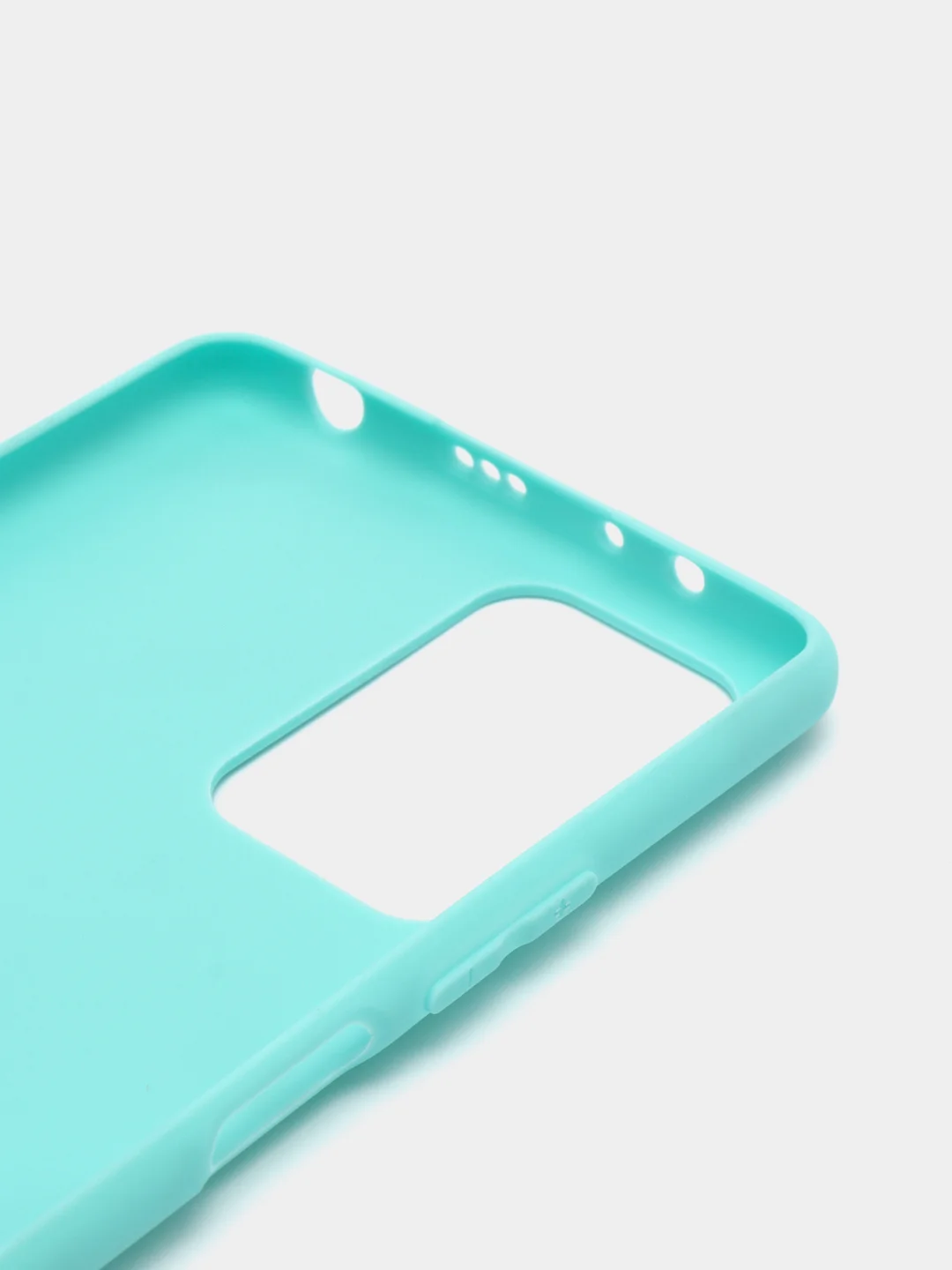 Бирюзовый чехол силиконовый для Xiaomi Redmi Note 10 Pro бампер черный LuxCase