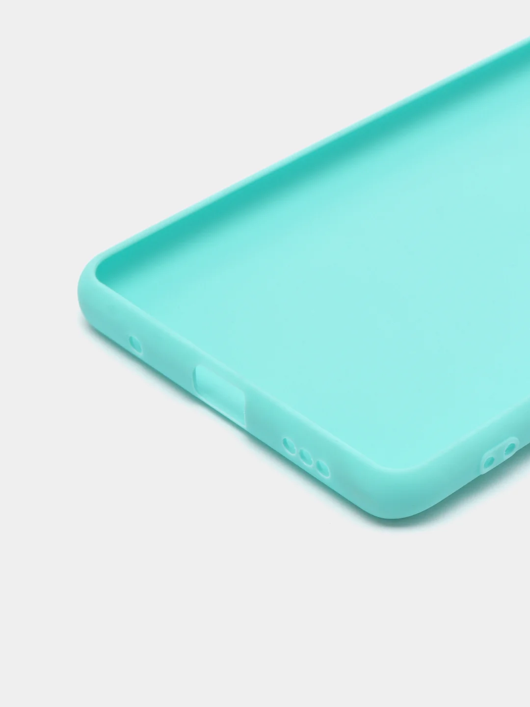 Бирюзовый чехол силиконовый для Xiaomi Redmi Note 10 Pro бампер черный LuxCase