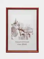 Красный фоторамка 30х42 А3 сосна, С20
