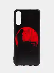 Сиреневый силиконовый чехол Samsung Galaxy A50 A30S A50S Самсунг А50 А30С А50С с принтом с рисунком