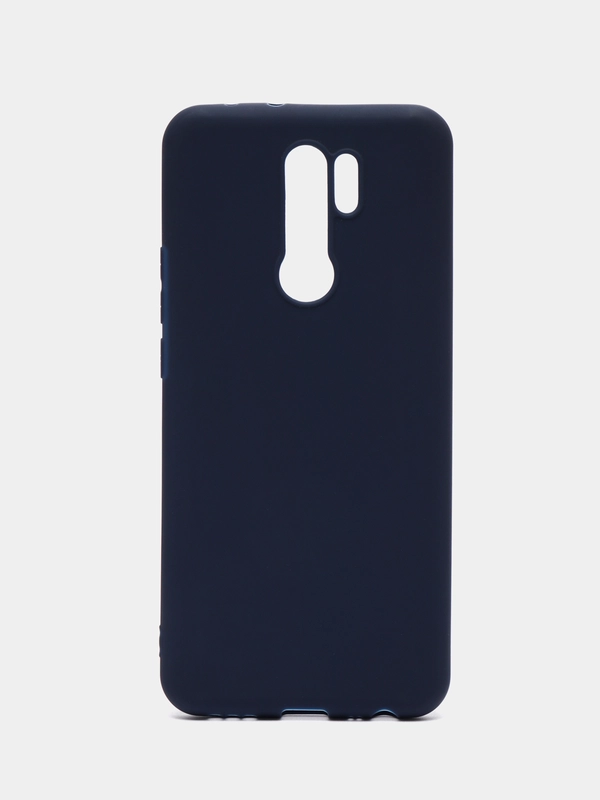Чехол силиконовый для Xiaomi Redmi 9, накладка, бампер черный LuxCase