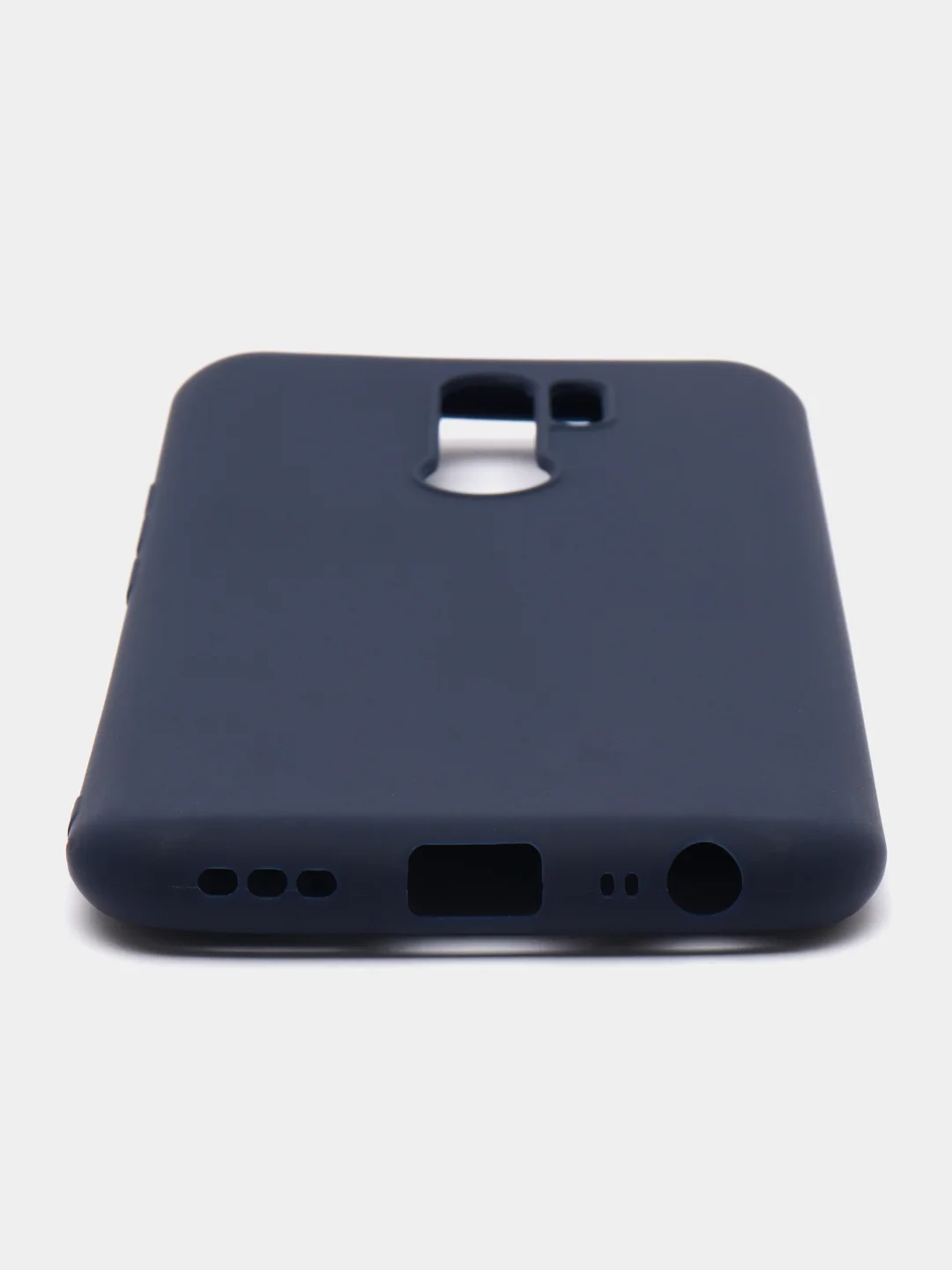 Коралловый меланж чехол силиконовый для Xiaomi Redmi 9, накладка, бампер черный LuxCase