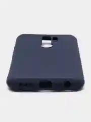 Коралловый меланж чехол силиконовый для Xiaomi Redmi 9, накладка, бампер черный LuxCase