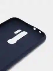 Коралловый меланж чехол силиконовый для Xiaomi Redmi 9, накладка, бампер черный LuxCase