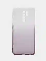 Черный чехол силиконовый для Xiaomi Redmi 9, накладка, бампер, черный, градиент, MediaGadget