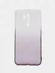 Черный чехол силиконовый для Xiaomi Redmi 9, накладка, бампер, черный, градиент, MediaGadget