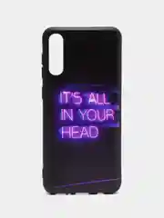 Серый силиконовый чехол Samsung Galaxy A50 A30S A50S Самсунг А50 А30С А50С с принтом с рисунком