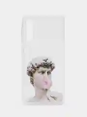 Алый силиконовый чехол Samsung Galaxy A50 A30S A50S Самсунг А50 А30С А50С с принтом с рисунком
