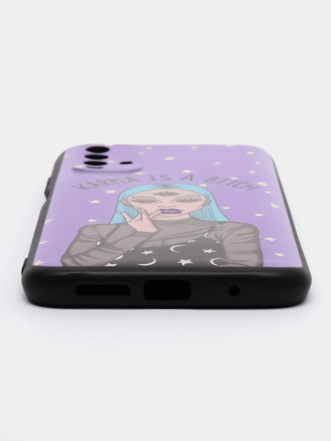 Пурпурный силиконовый чехол для Xiaomi Redmi 9T (Сяоми Редми 9Т), с принтом, с рисунком