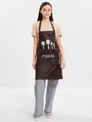 Тёмно-коричневый фартук кухонный COOKING