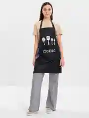 Черный фартук кухонный COOKING
