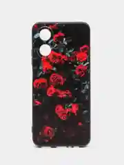 Оранжевый силиконовый чехол для OPPO A17 / A17K, с принтом, с рисунком, Оппо А17 / 17К