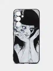 Белый силиконовый чехол для Samsung Galaxy A54 (Самсунг Галакси А54), с принтом, с рисунком