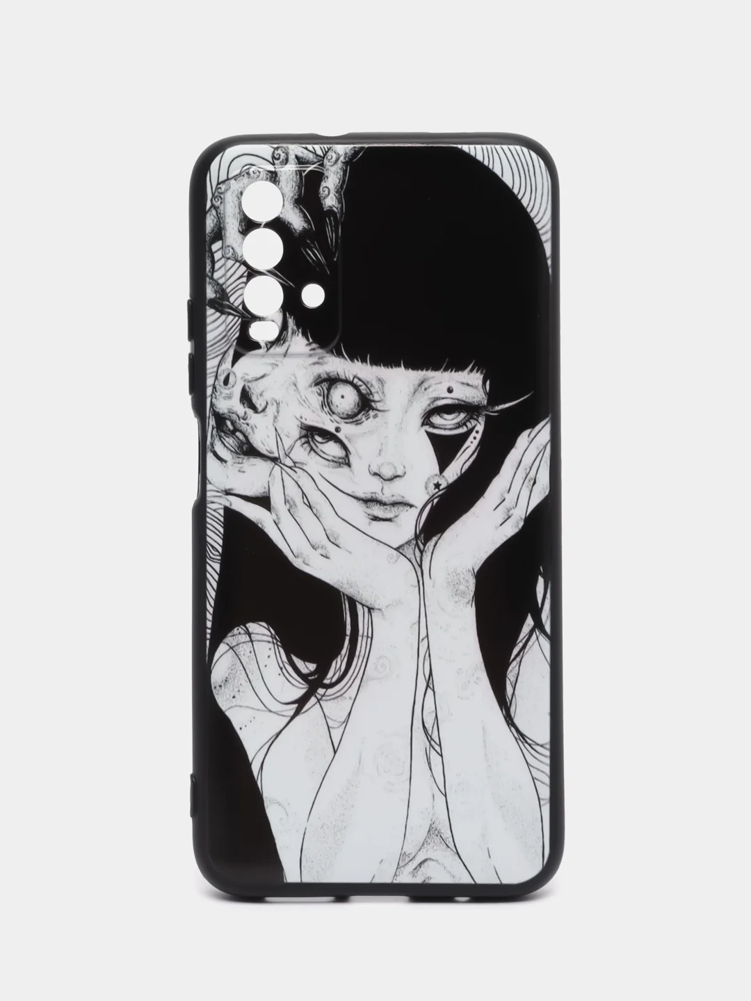 Белый силиконовый чехол для Xiaomi Redmi 9T (Сяоми Редми 9Т), с принтом, с рисунком