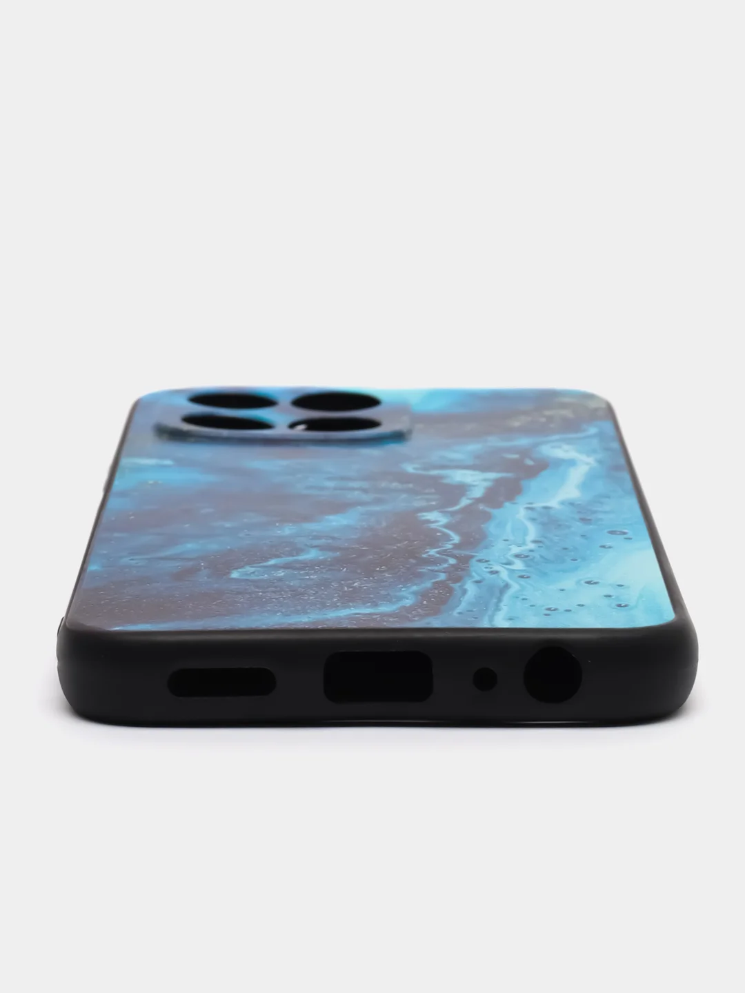 Тёмно-бирюзовый силиконовый чехол для Honor X6/Honor X8 5G (Хонор Х6/Х8 5г), с принтом, с рисунком