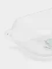 Тёмно-бирюзовый чехол для наушников Apple AirPods 3 силиконовый прозрачный принт Nike / Найк