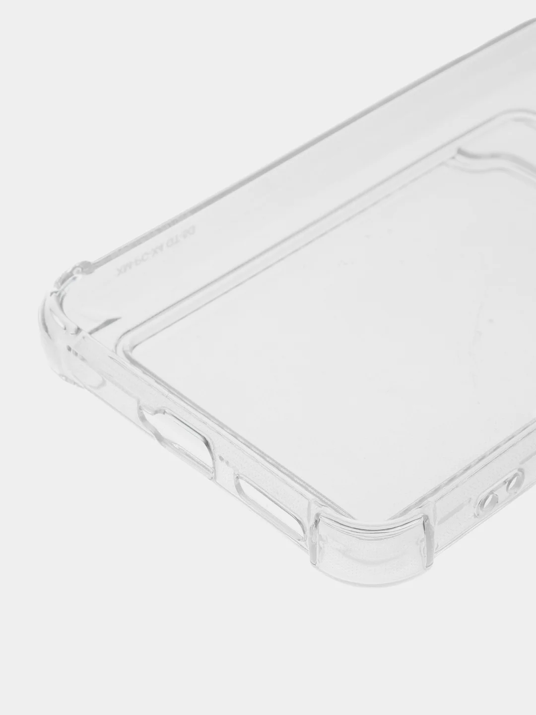 Прозрачный силиконовый чехол Xiaomi POCO X4 GT (Сяоми Поко Х4 ГТ), с карманом для карт, прозрачный