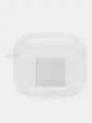 Светло-жёлтый чехол для наушников Apple AirPods 3 силиконовый прозрачный принт Nike / Найк