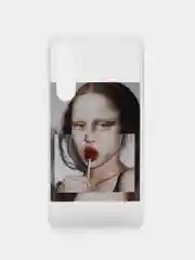 Багровый силиконовый чехол для Samsung Galaxy A54 (Самсунг Галакси А54), с принтом, с рисунком