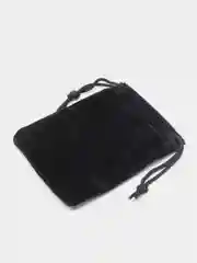 Черный бархатный подарочный мешочек