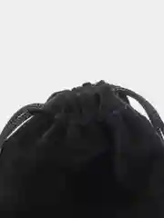 Черный бархатный подарочный мешочек