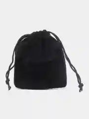 Черный бархатный подарочный мешочек
