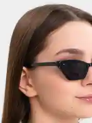 Серебряный очки солнцезащитные MIRSEE женские, цветные в форме "Кошачий глаз"