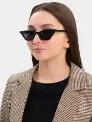 Серебряный очки солнцезащитные MIRSEE женские, цветные в форме "Кошачий глаз"