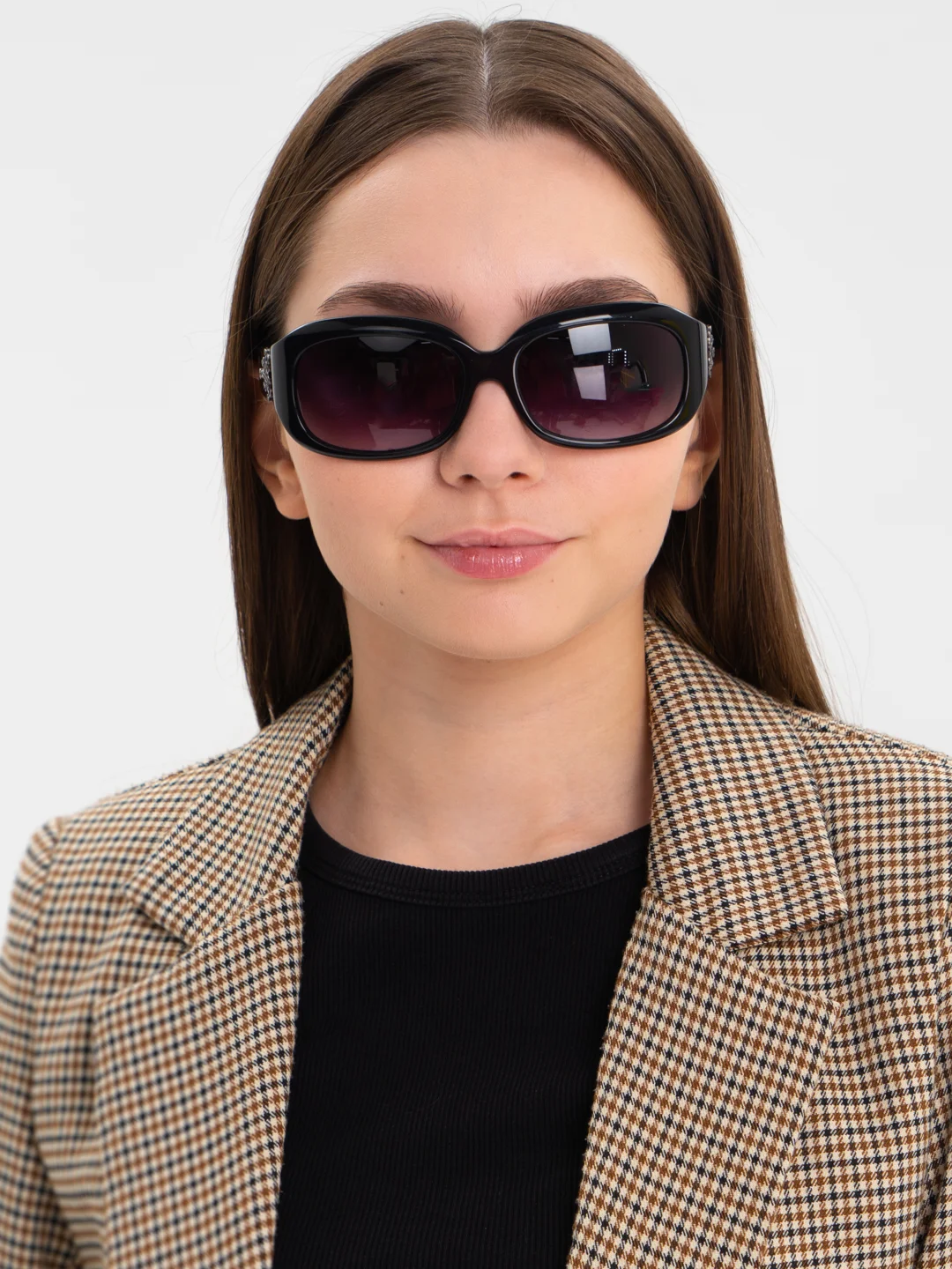 Серый очки женские солнцезащитные
